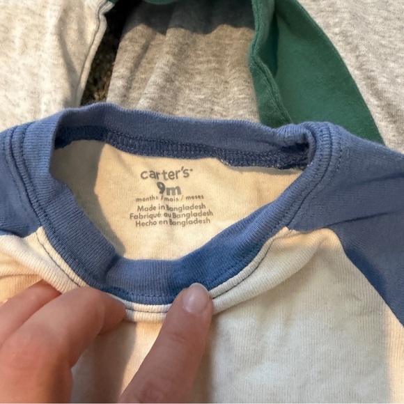 Carter's Multicolor Raglan Bodysuit Set - Picture 3 of 4